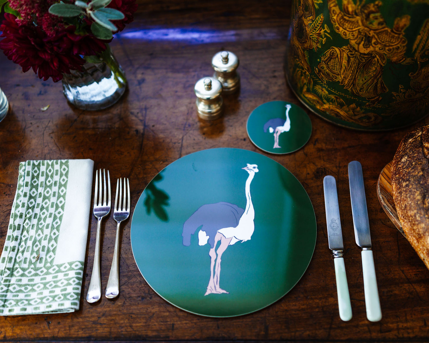 Ostrich Placemat & Coaster