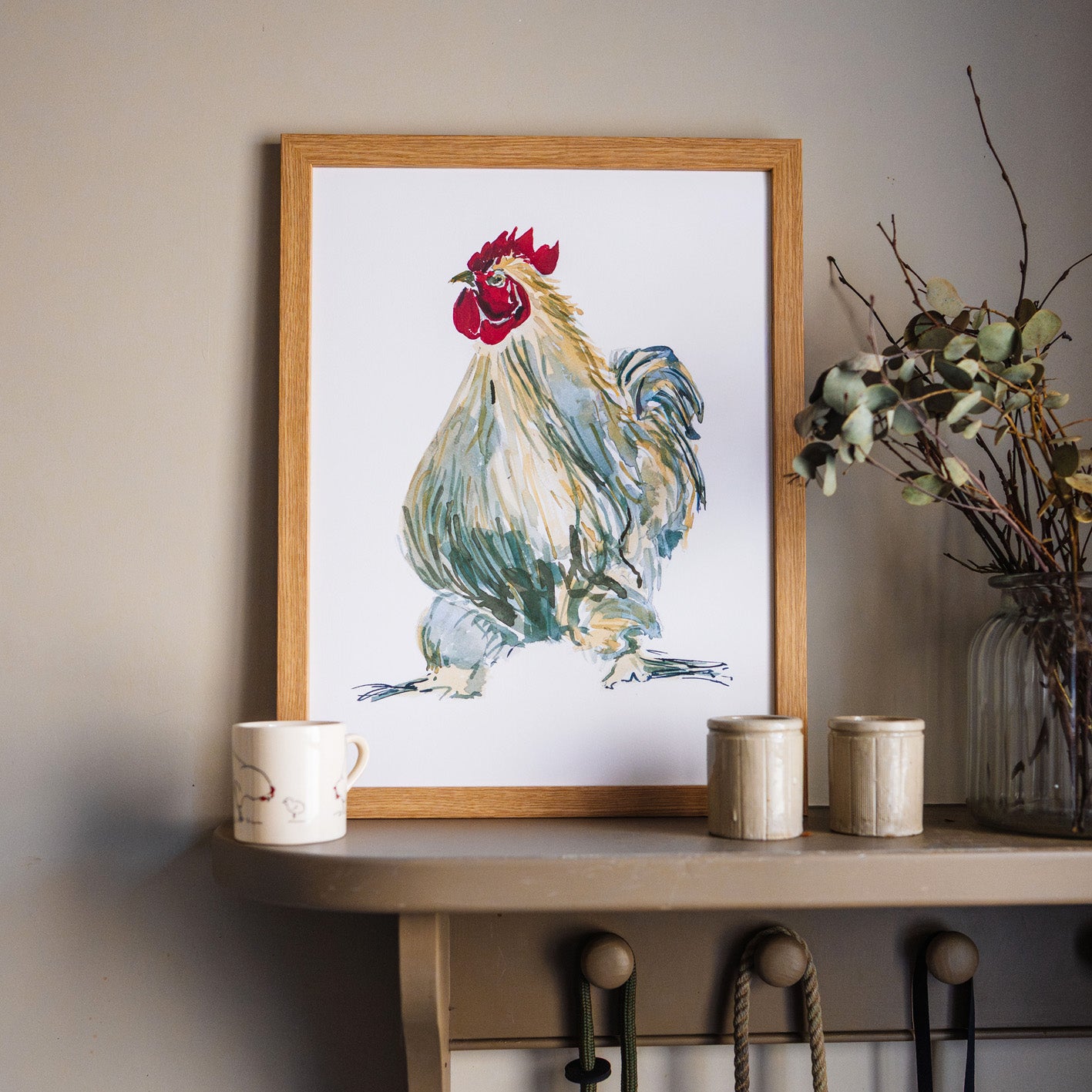Peking Bantom Watercolour Giclée Print