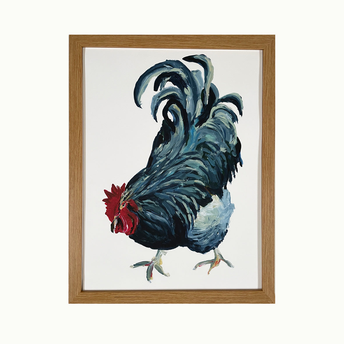 Black Orpington Acrylic Giclée Print