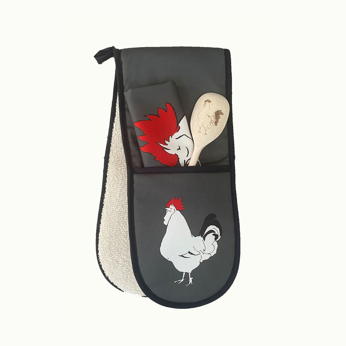 Grey Sussex Oven Gloves