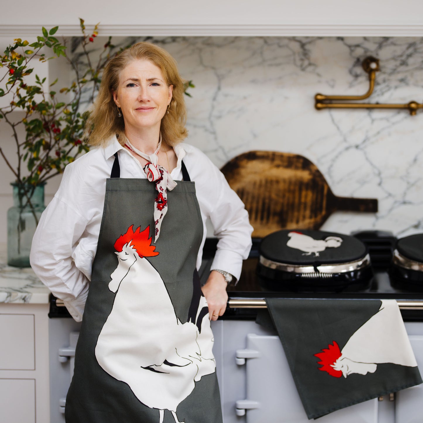 Apron, Tea Towel & Wooden Spoon