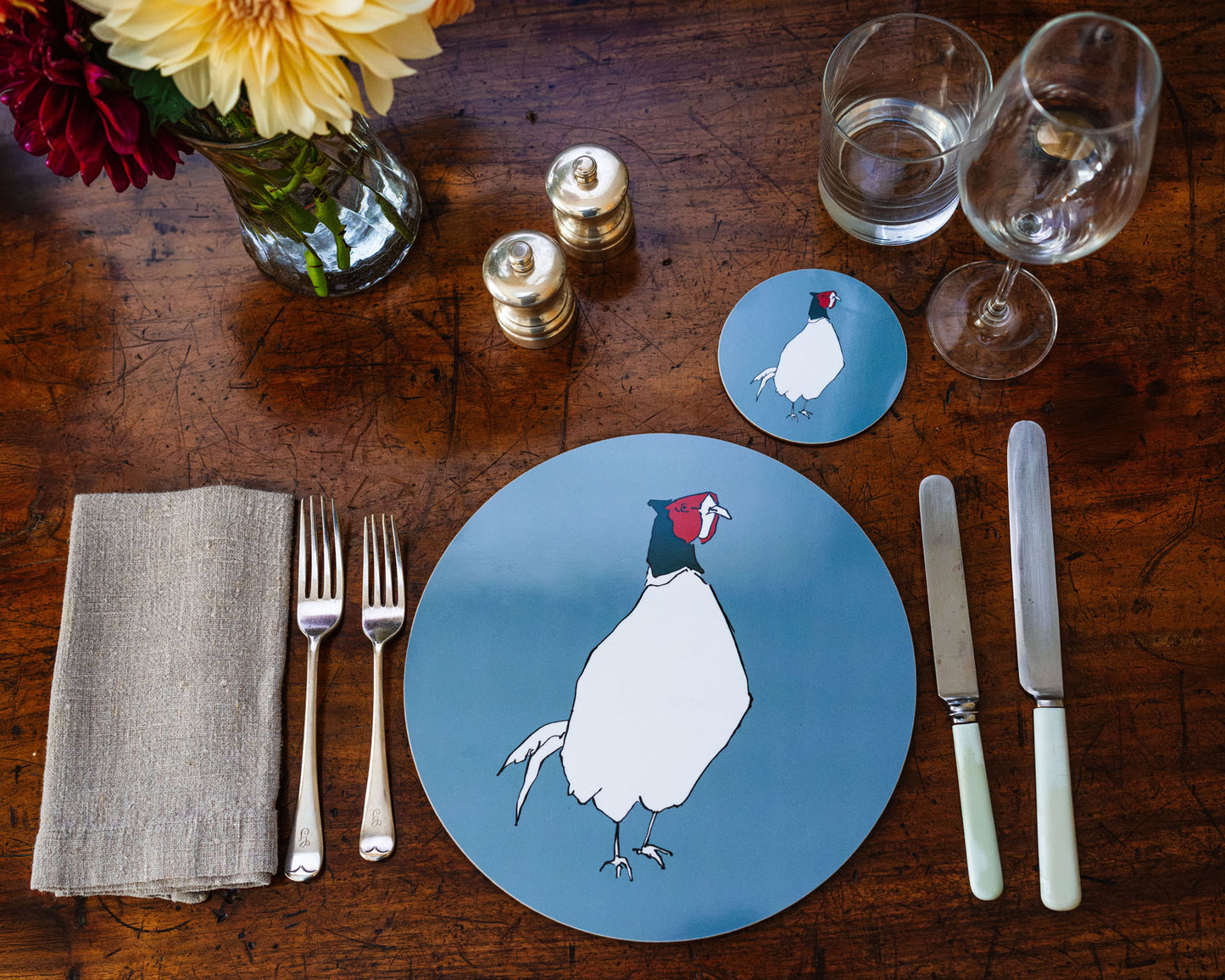 Pheasant Placemat & Coaster