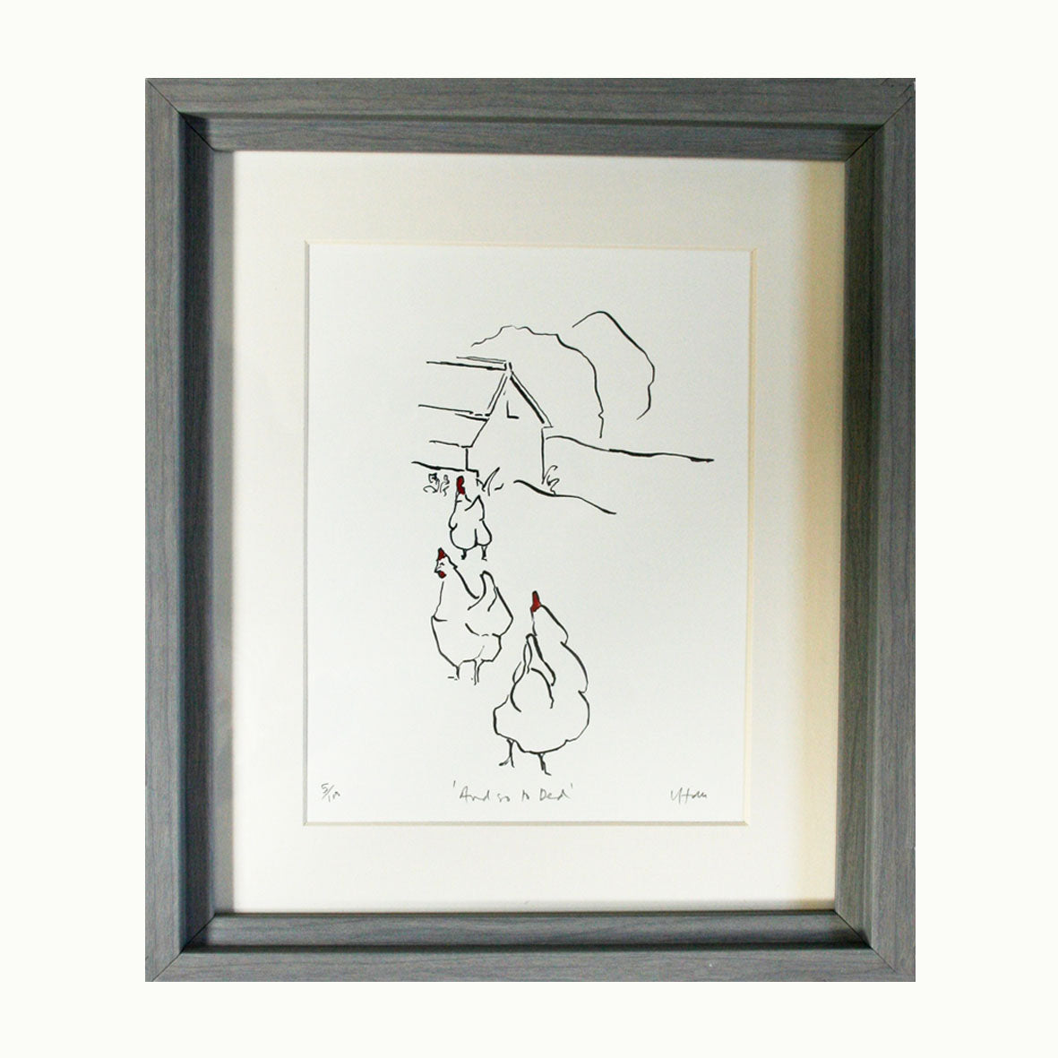 Hens at Home Print