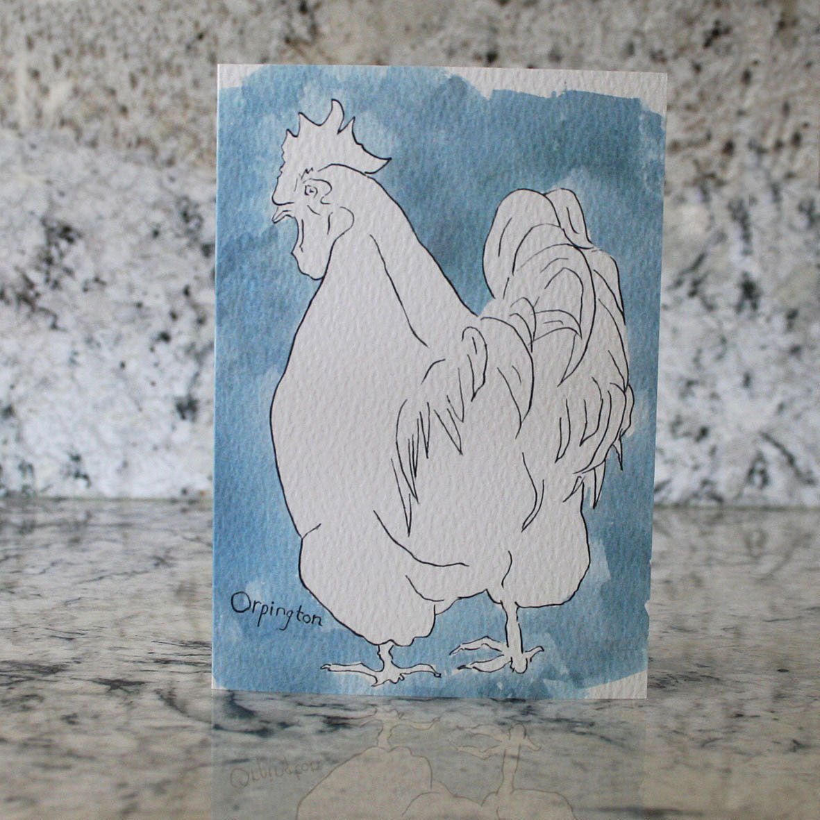 Box Set of 8 Hens Cards