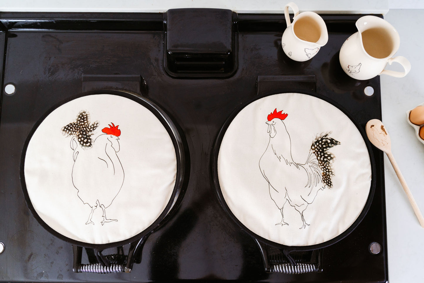 Aga Pads with Tea Towel set
