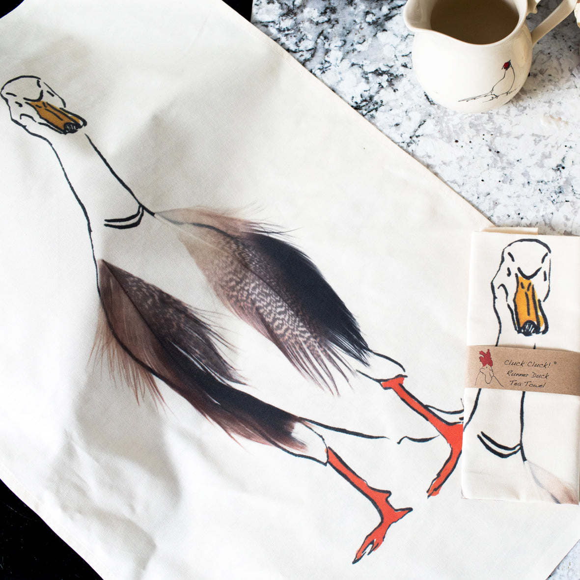 Runner Duck Tea Towel