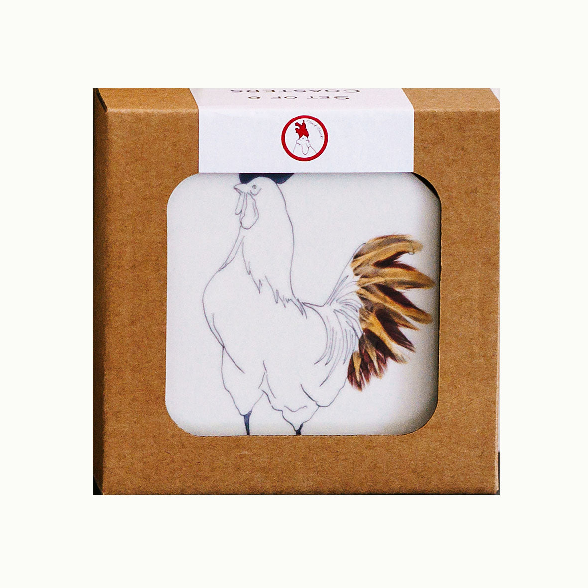 Chicken Coasters set of 6