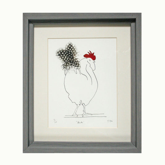 Herk Cockerel Spotty Feathered Print