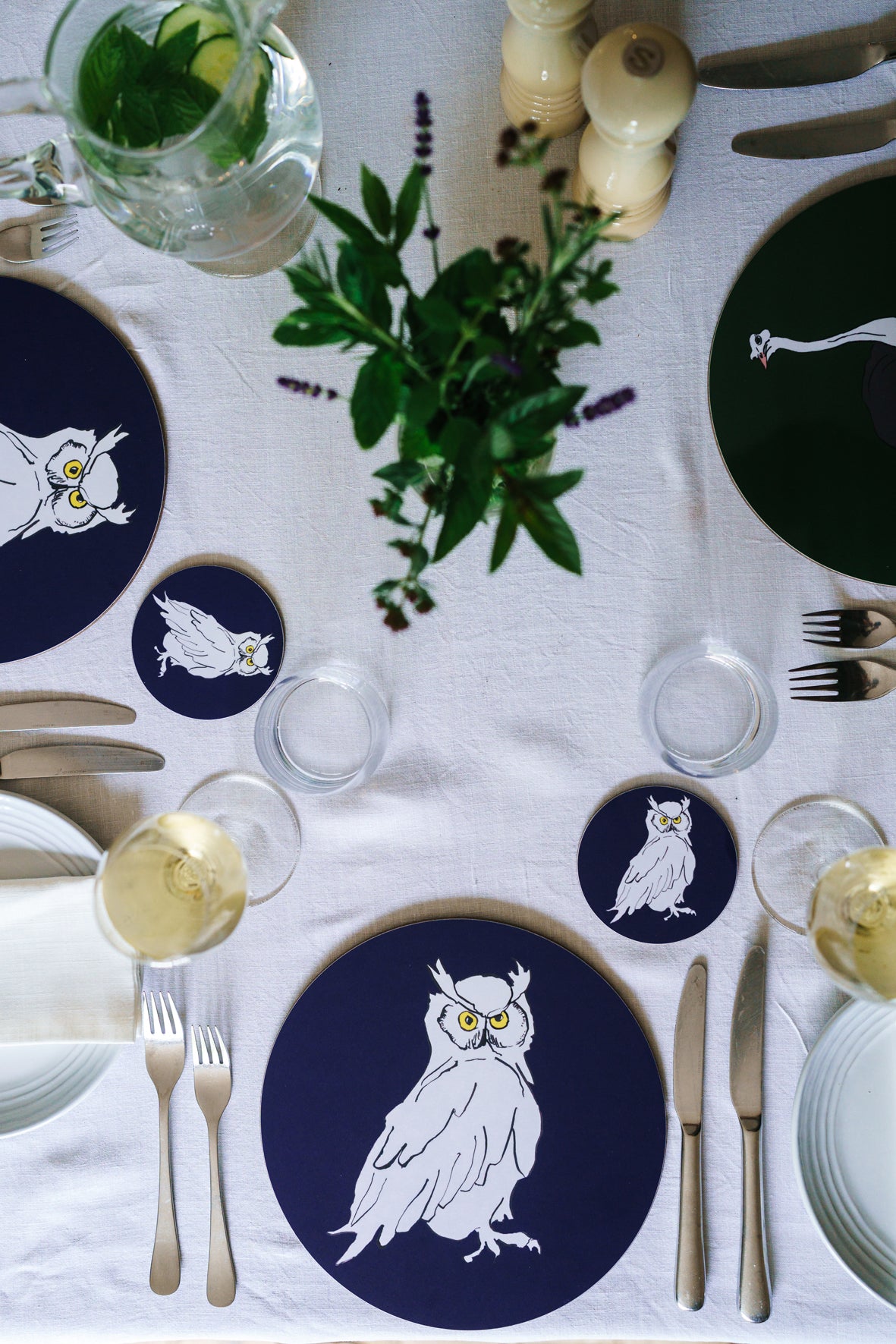 Owl Placemat & Coaster