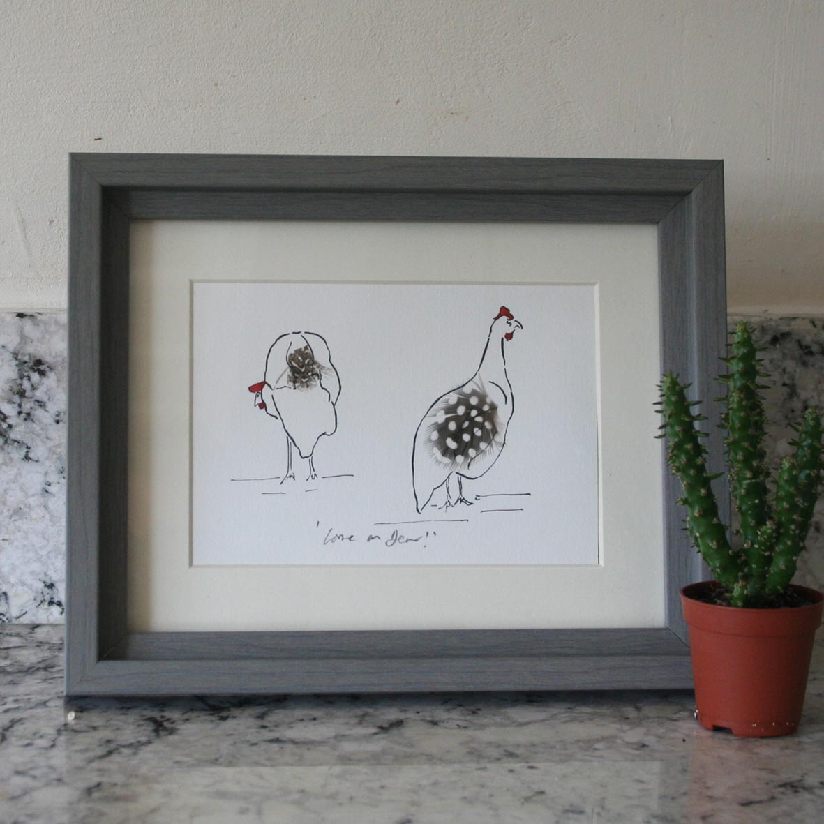Guinea Fowl print