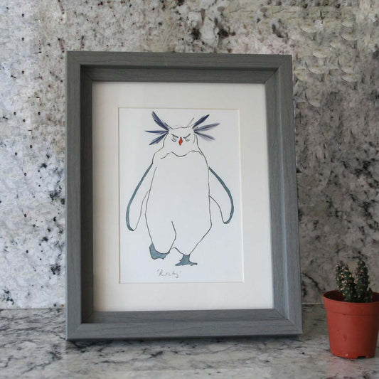 Rockhopper Penguin mini print