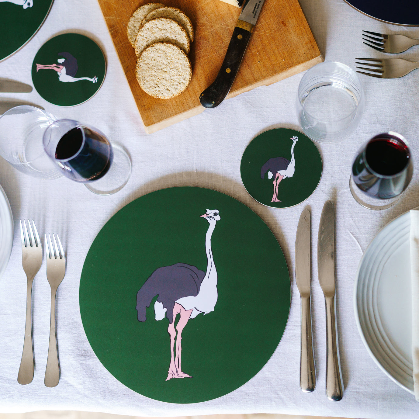 Ostrich Placemat & Coaster