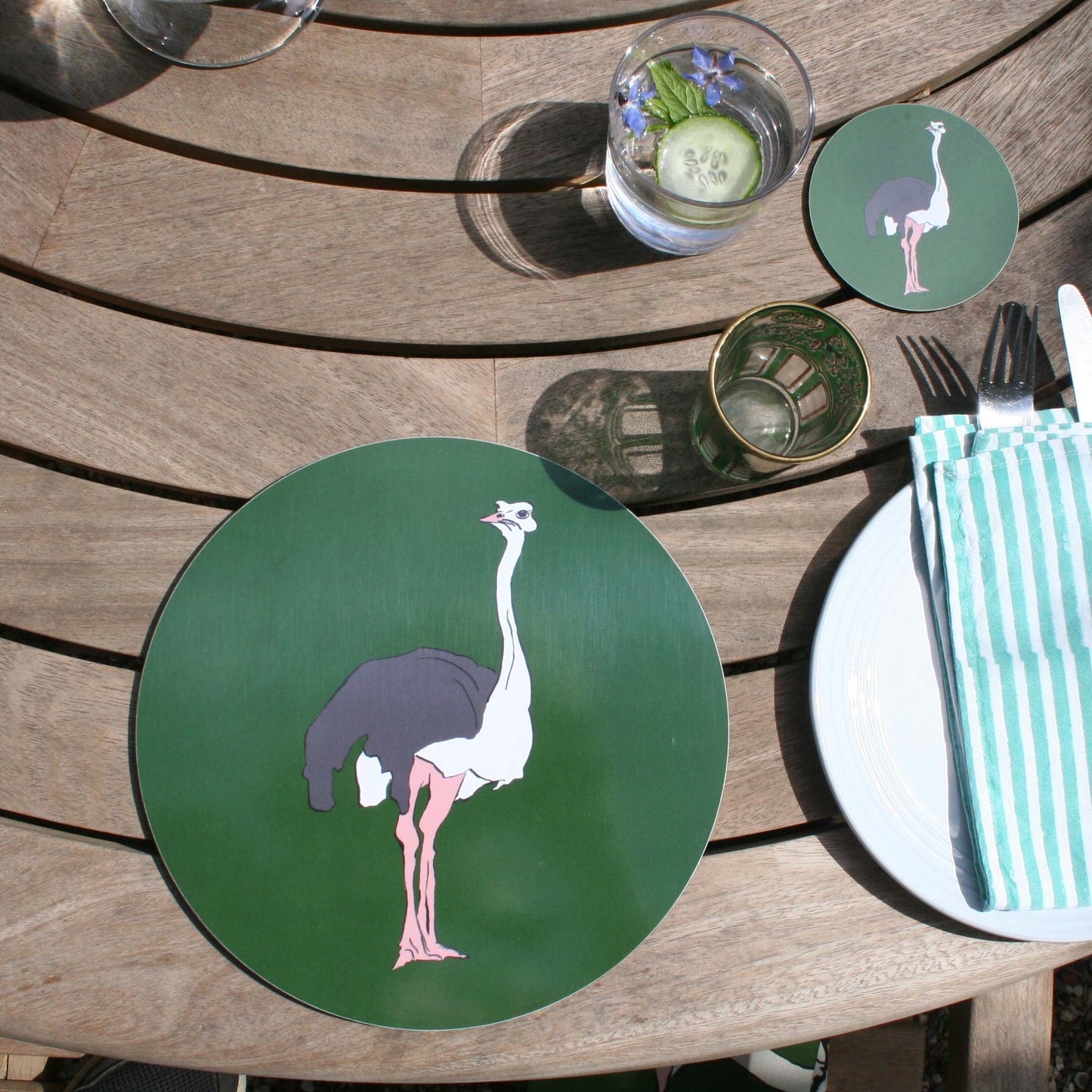 Ostrich Placemat & Coaster