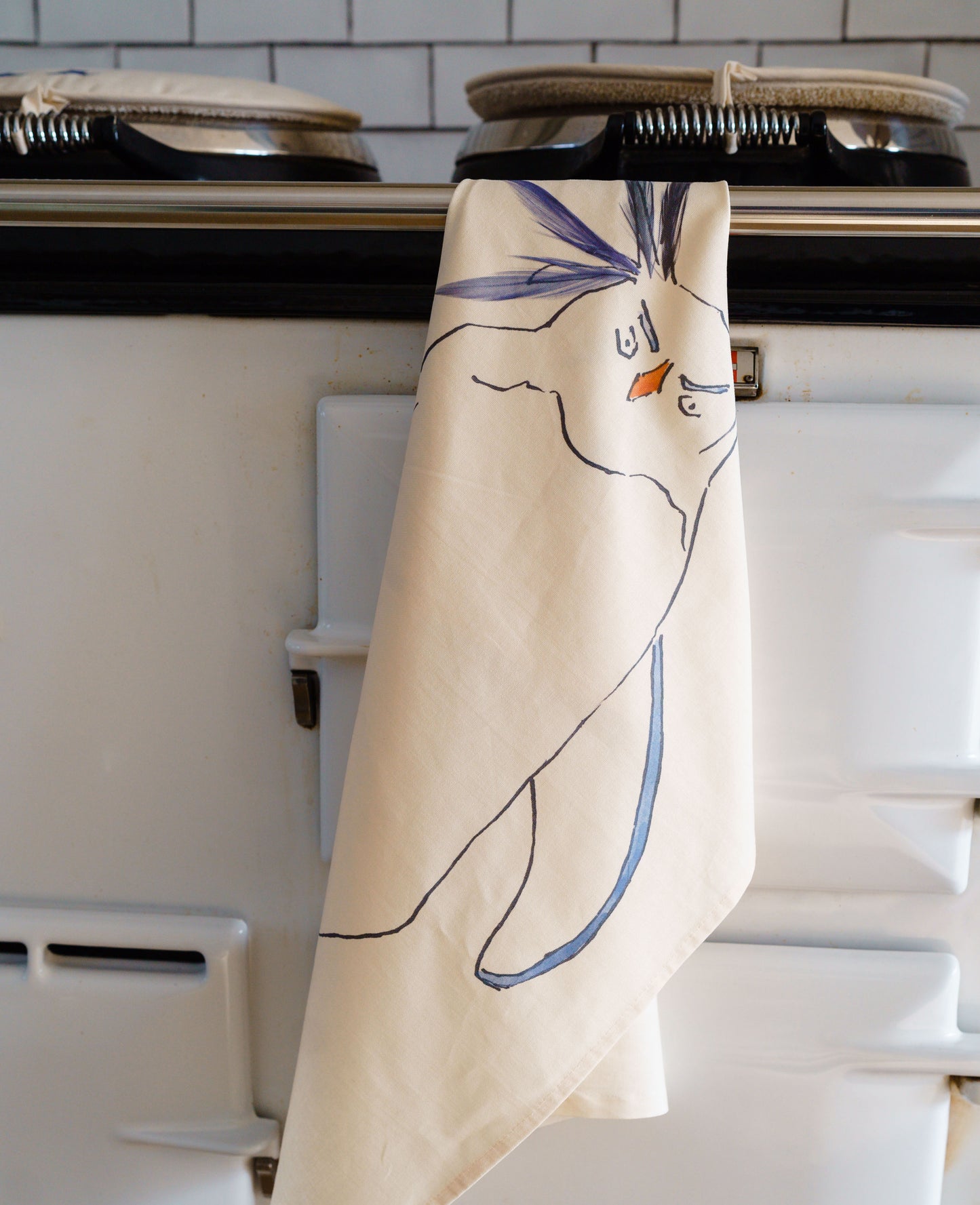 Rockhopper Penguin Tea Towel