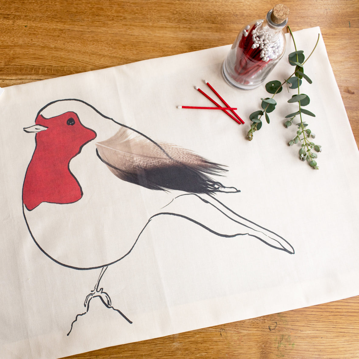 Robin Tea Towel from Cluck Cluck