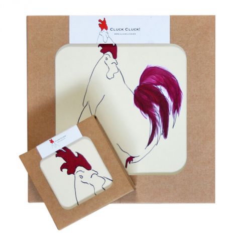 Sale Hen Coasters set of 6