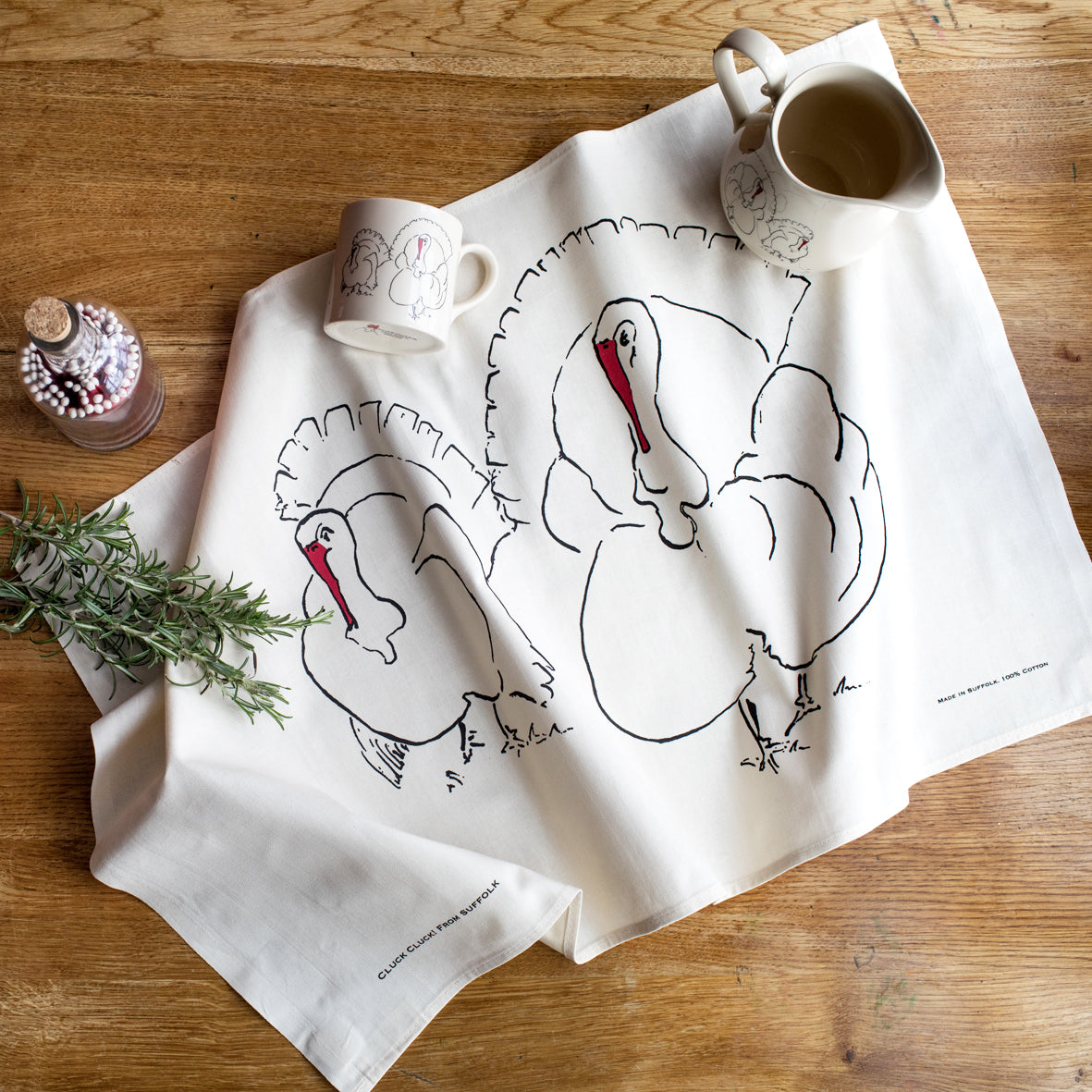 Turkey Tea towel from Cluck Cluck!