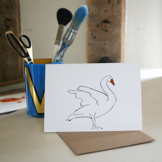 Swan card Take Flight