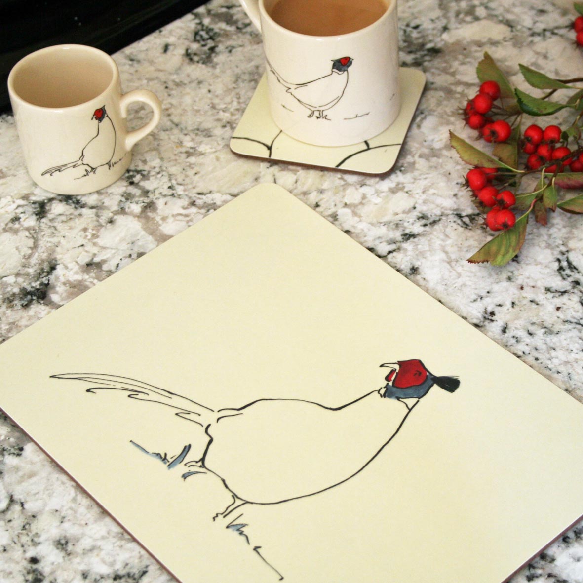 Pheasant Placemats & Coasters