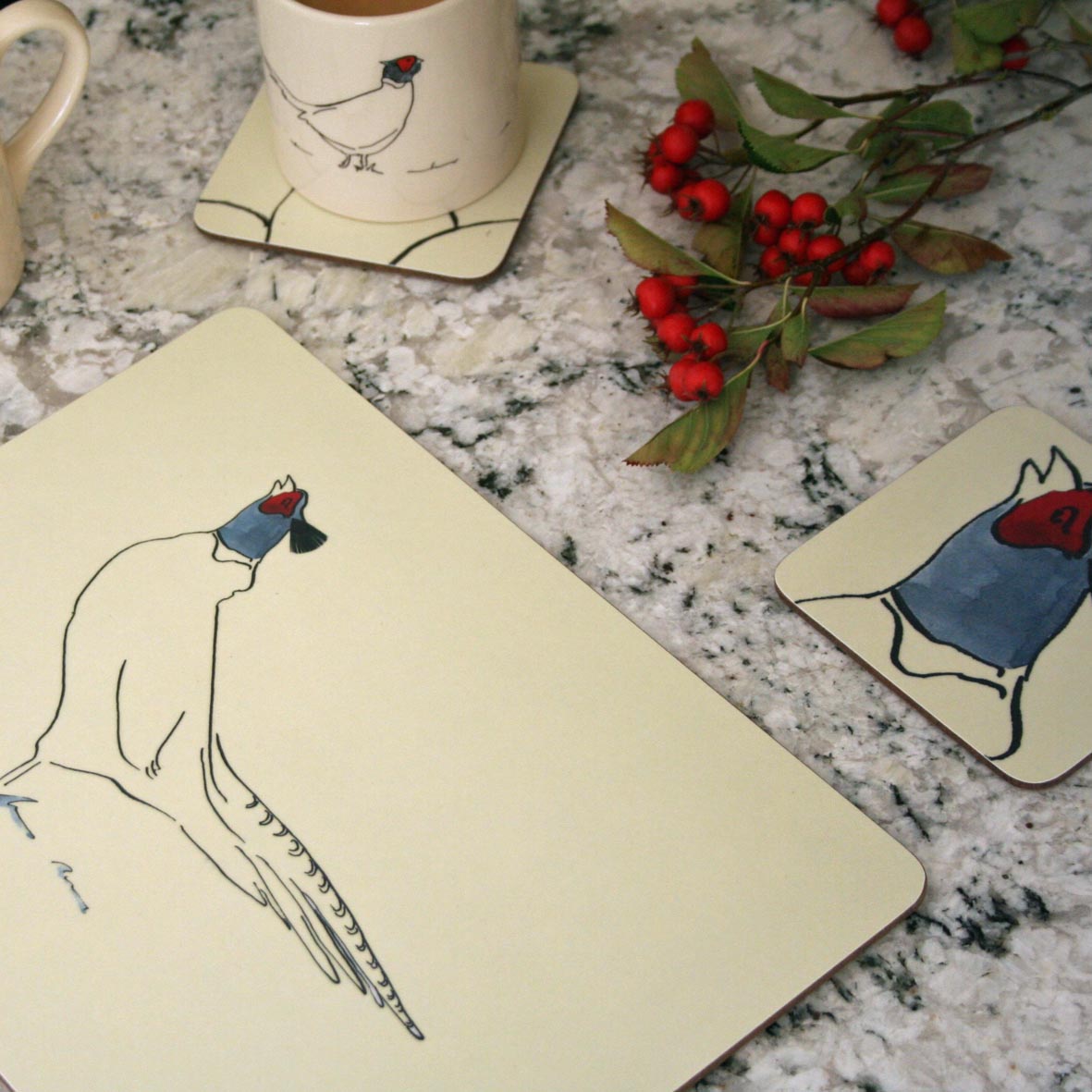 Pheasant Placemats & Coasters