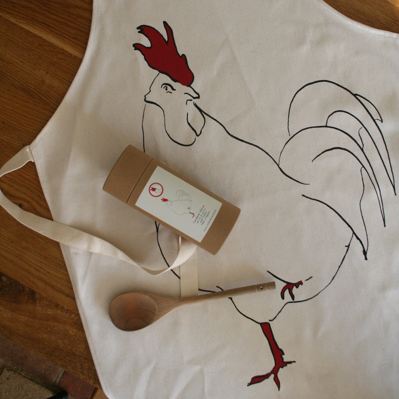 Cream Apron in Gift Box