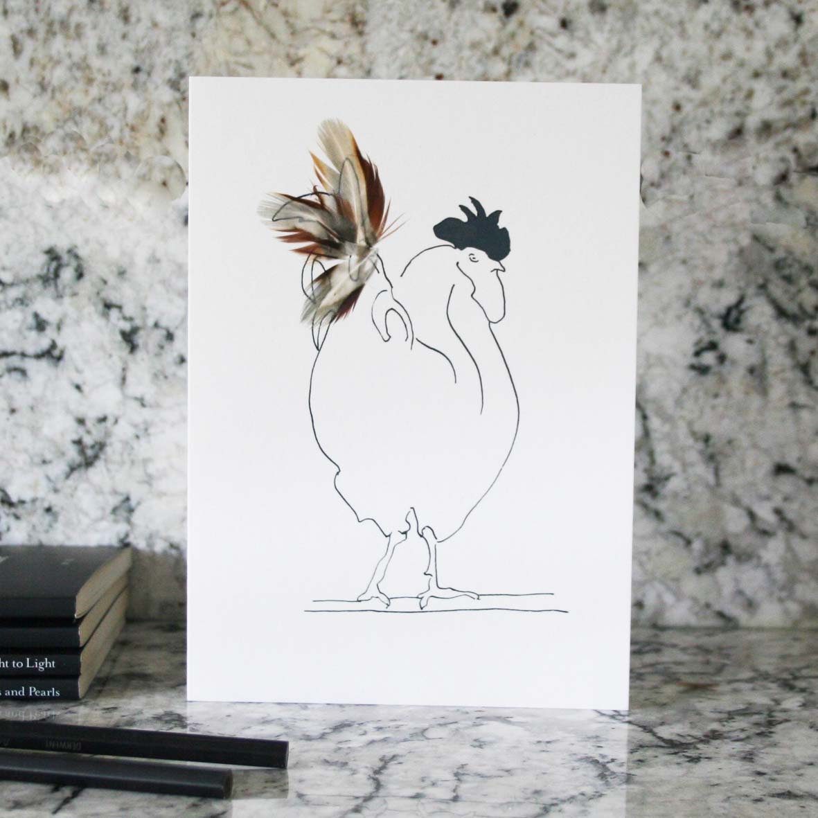 Herk Cockerel Card