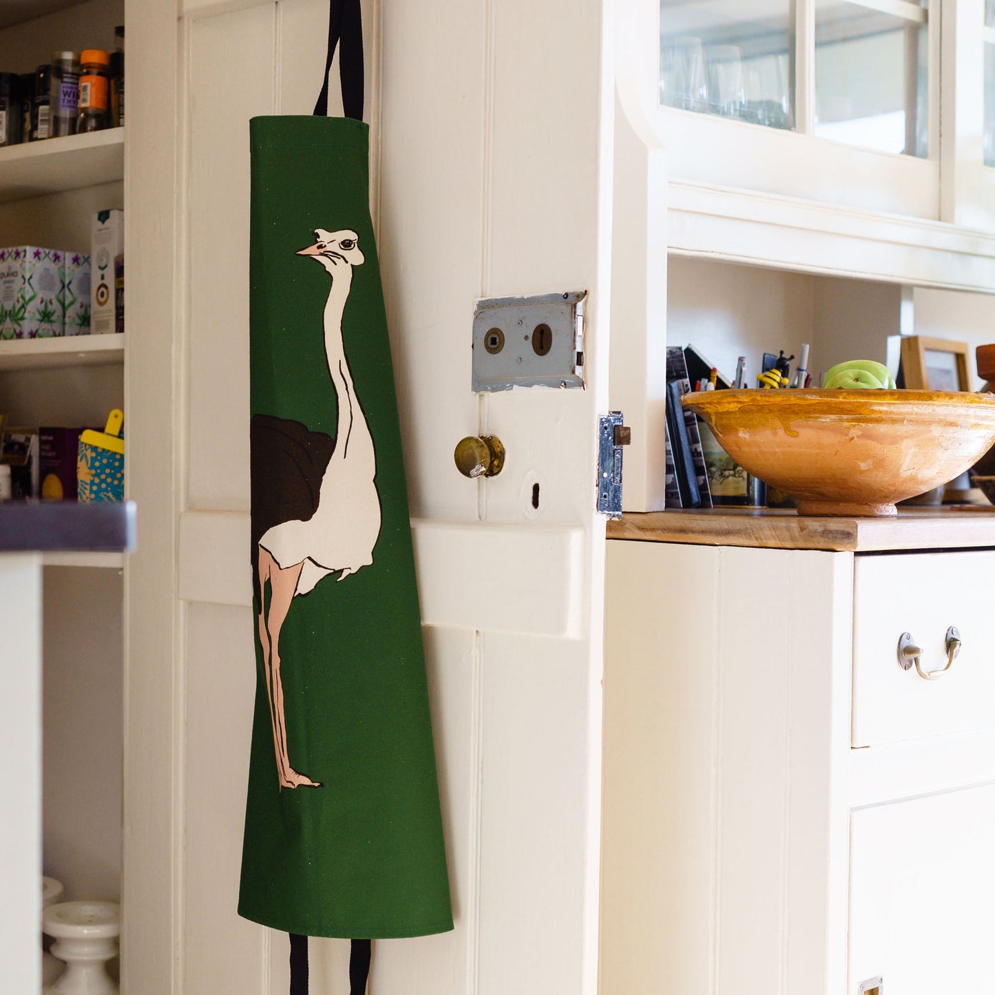 Ostrich Green Apron
