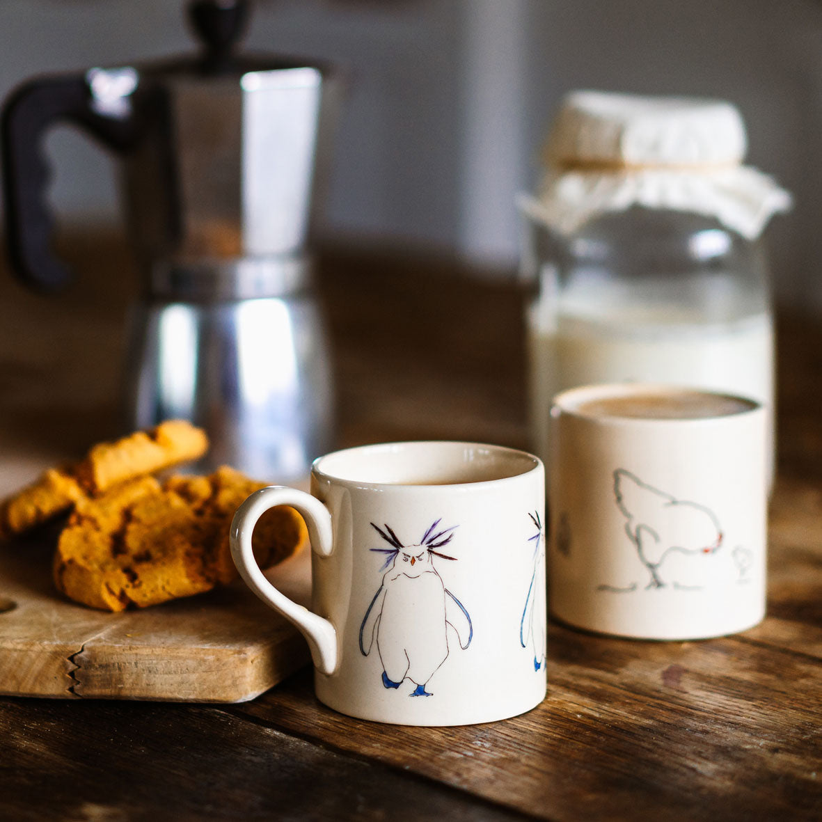 Rockhopper Penguin Mugs