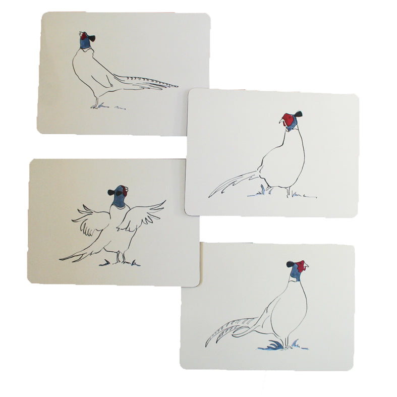 Pheasant tablemats from Cluck Cluck set of 4