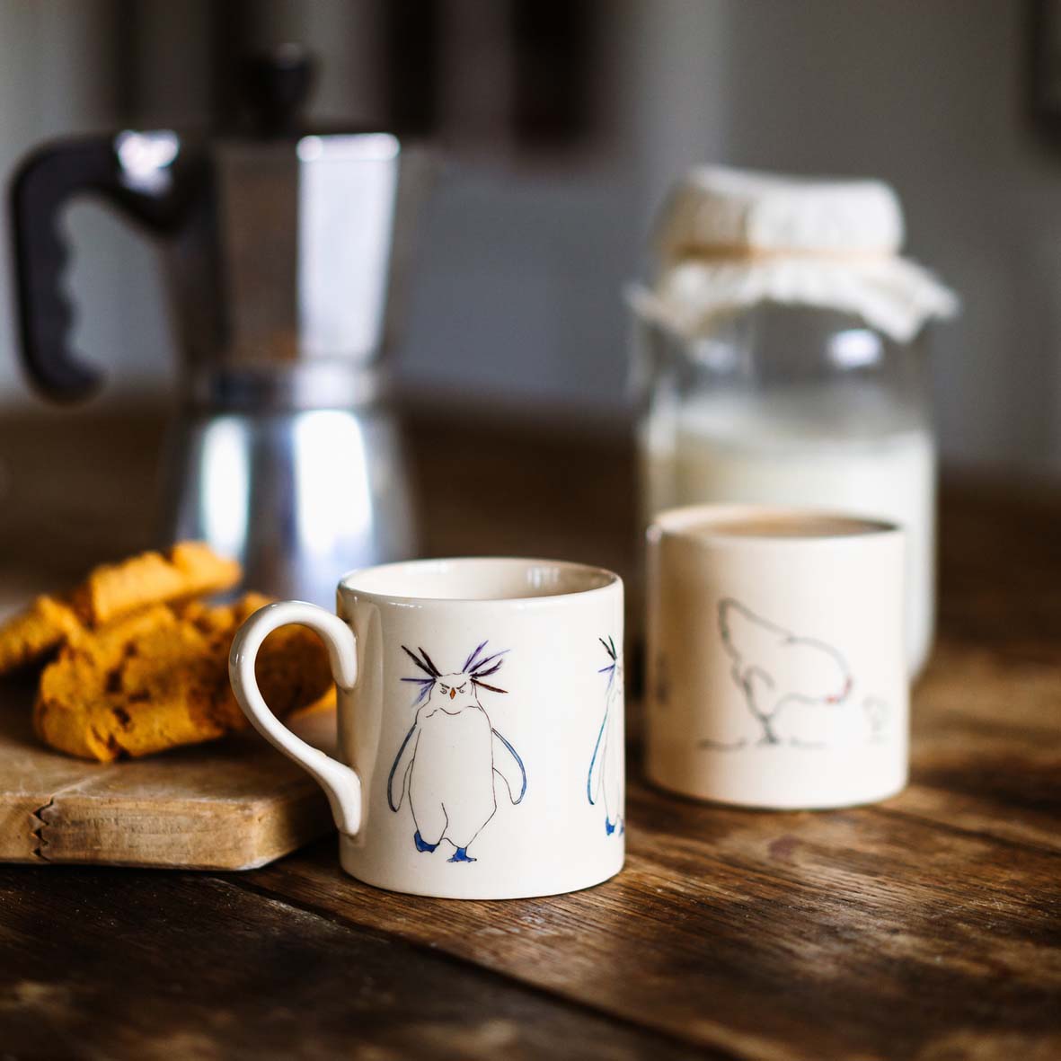 Rockhopper Penguin Mugs