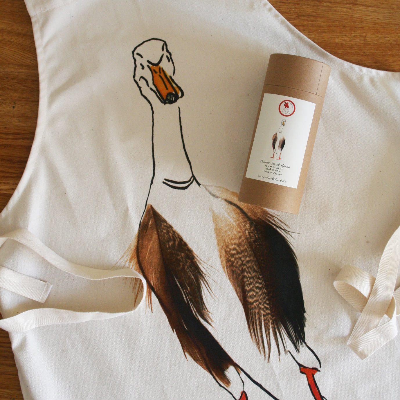 Cream Apron in Gift Box