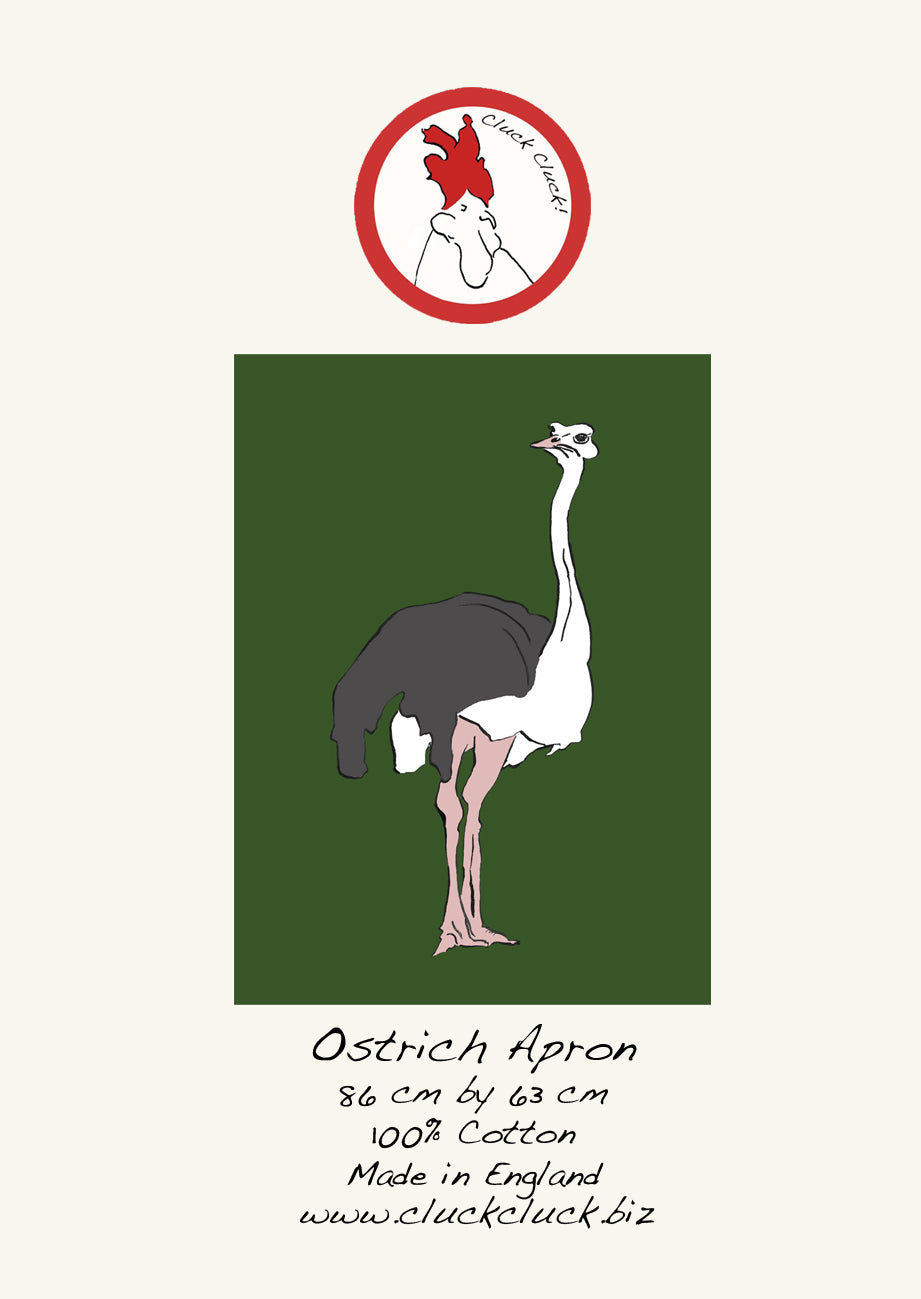Ostrich Green Apron