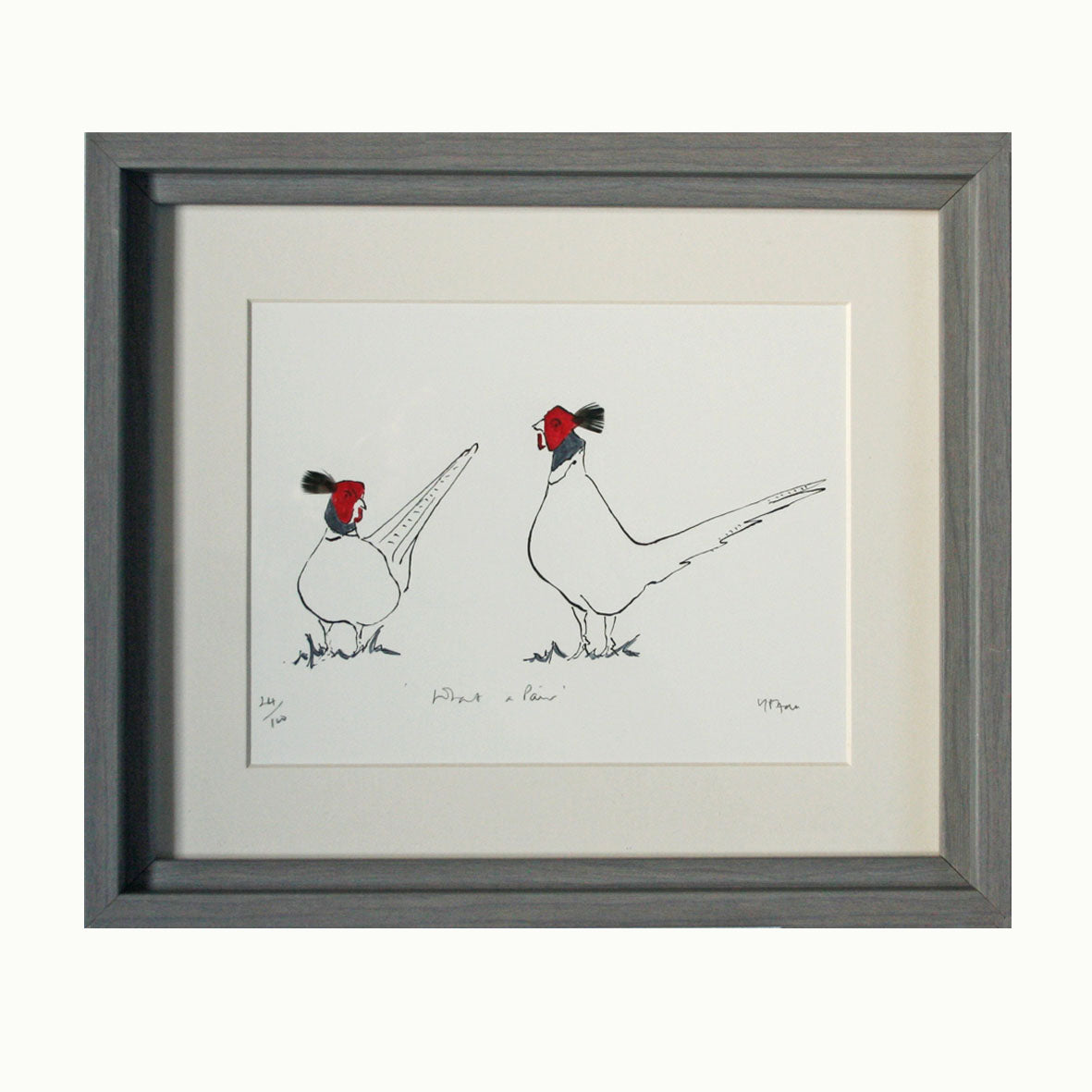 What A Pair Pheasant Print