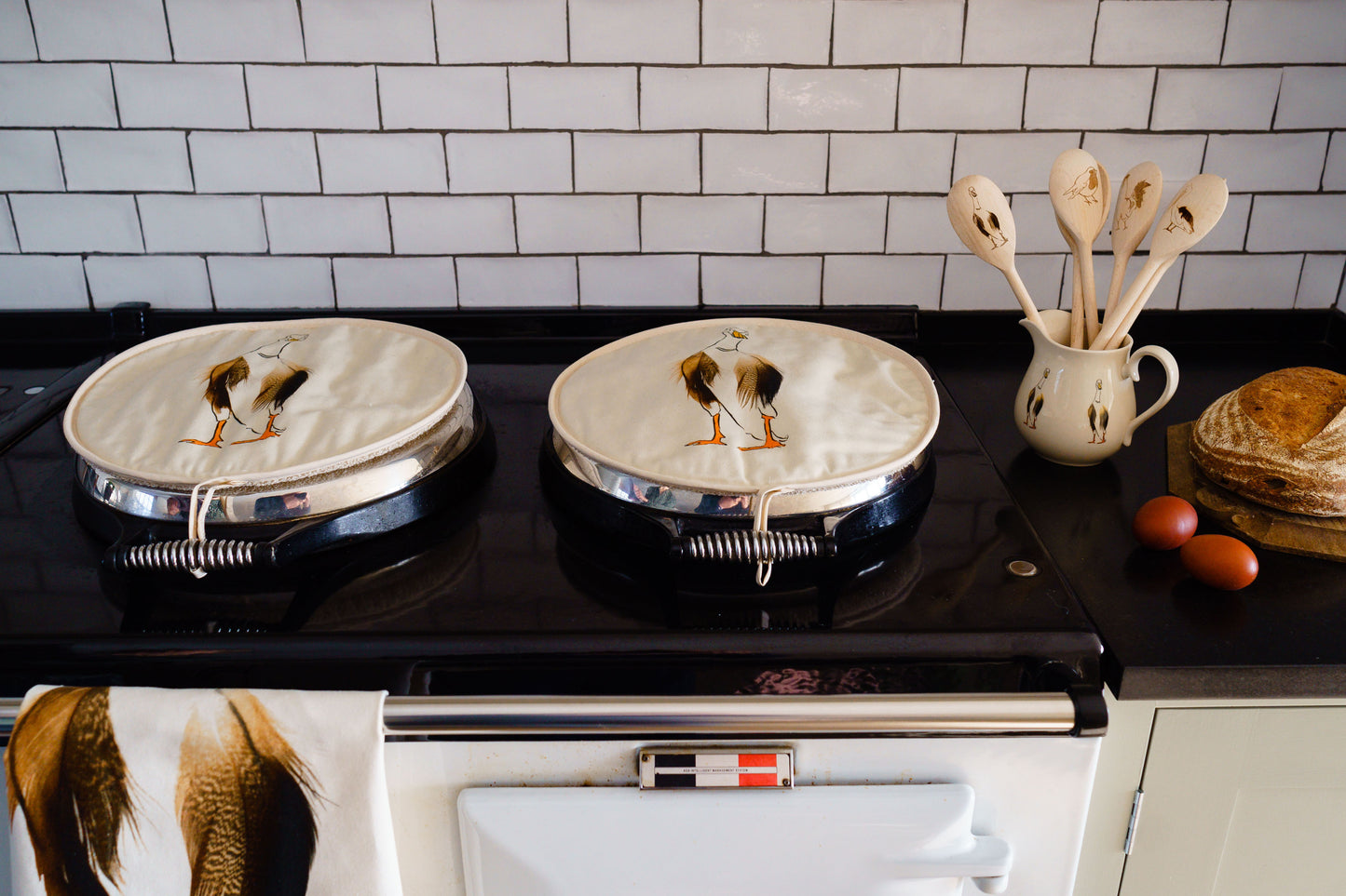 Aga Pads with Tea Towel set