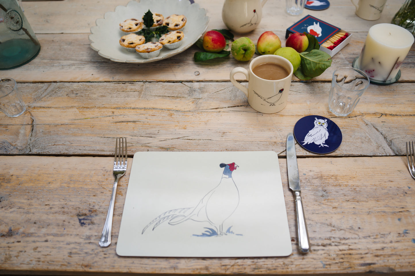 Pheasant Placemats set of four