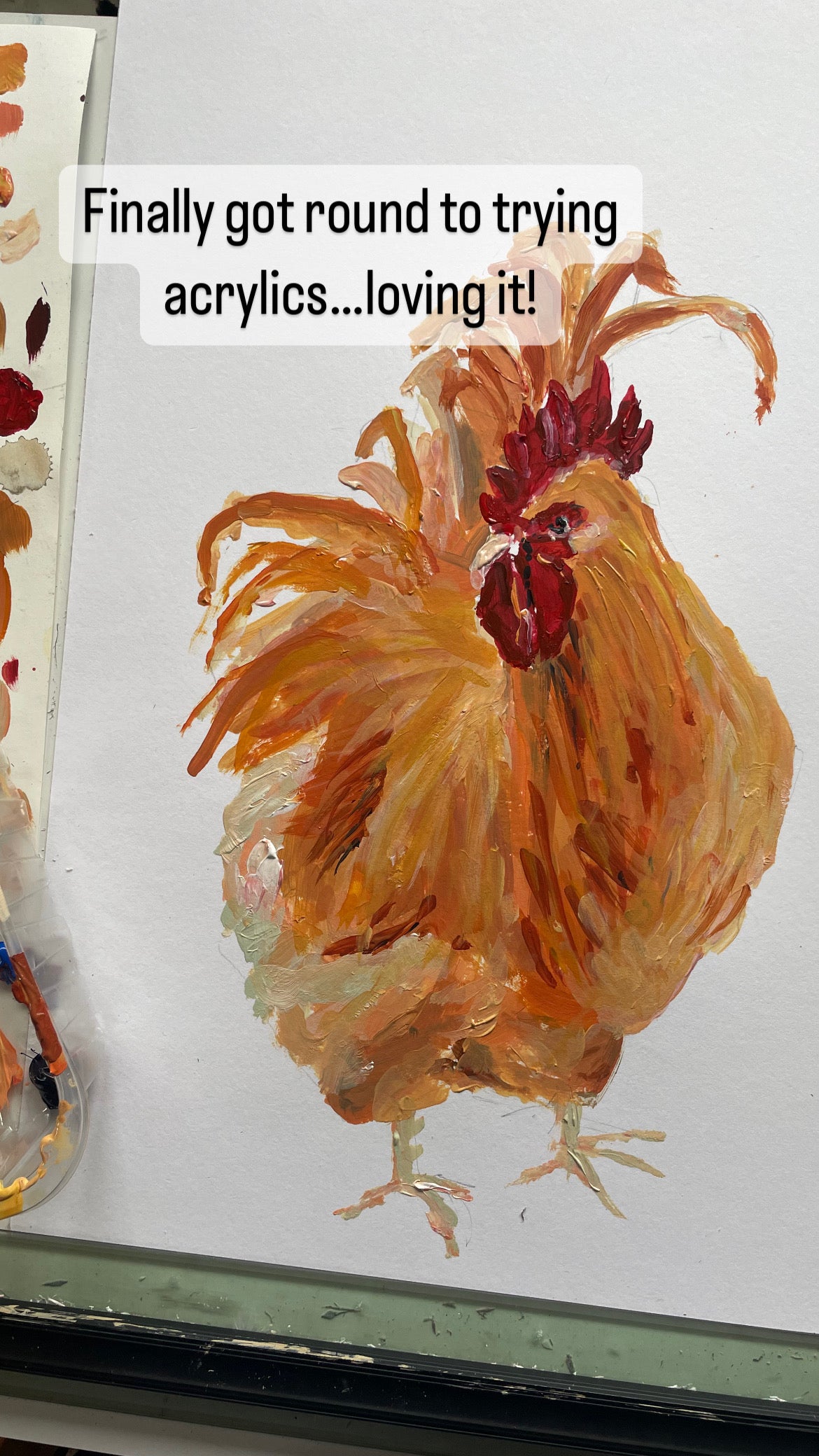 Buff Orpington Original Acrylic