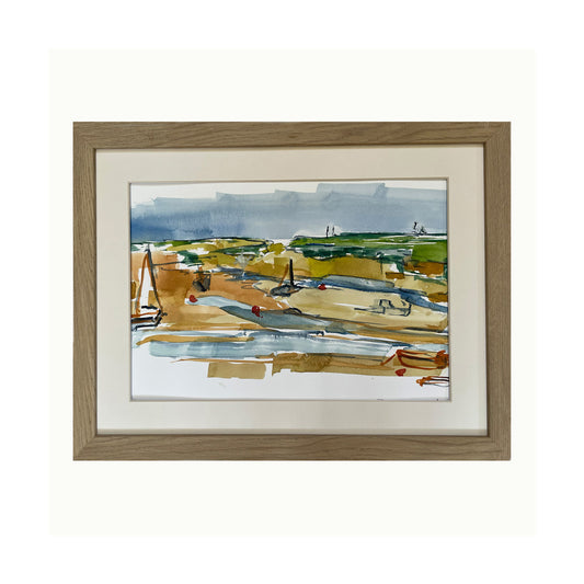 Norfolk, Burnham Overy Staithe Water colour