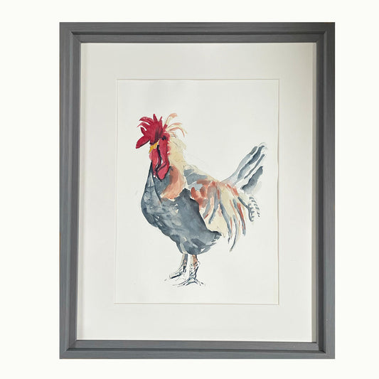 Pale Cockerel Original watercolour