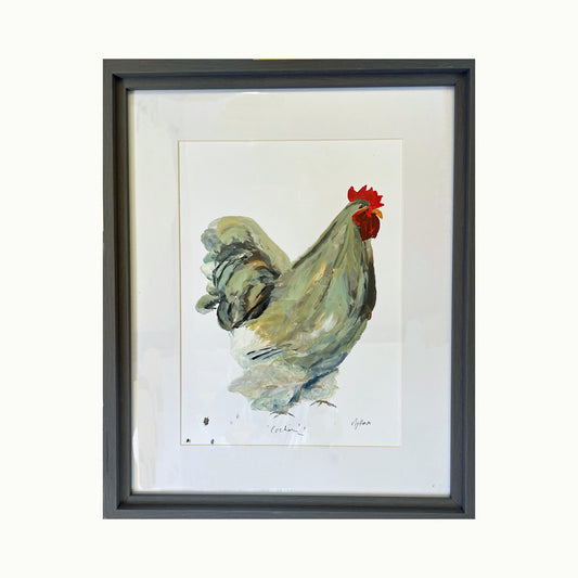 Cochin Hen Original Acrylic Painting