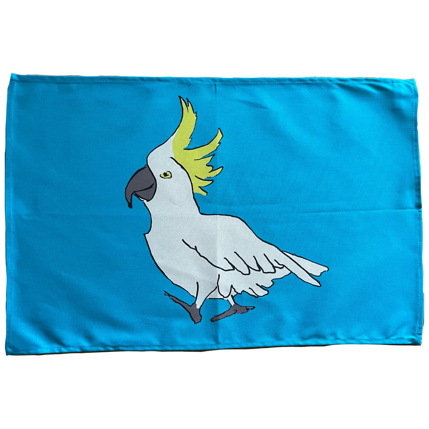 Cockatoo blue Tea Towel