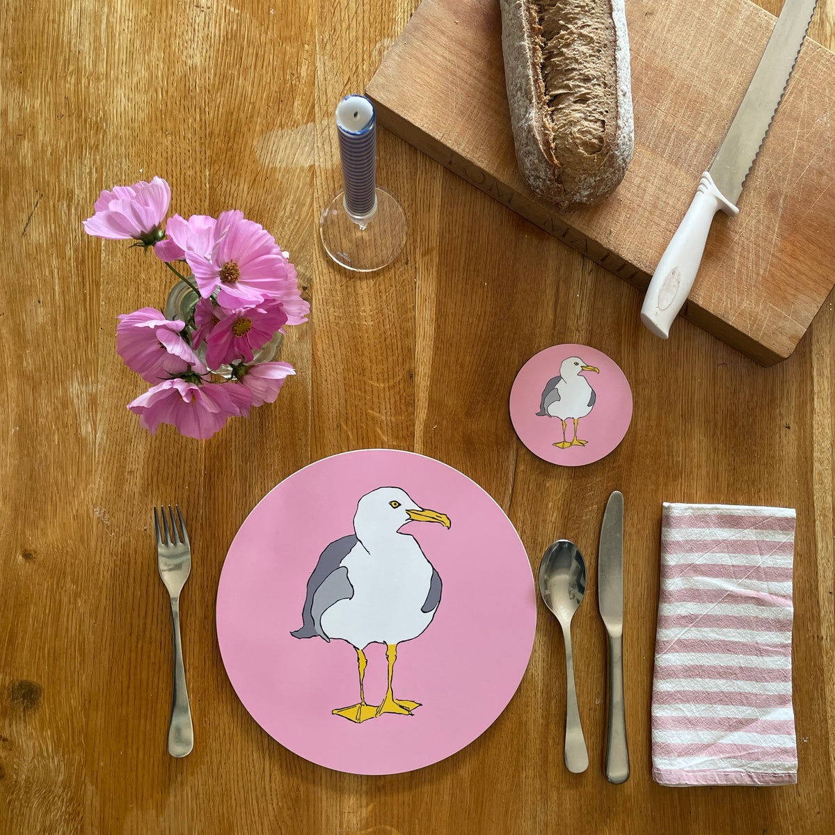 Seagull Placemat & Coaster