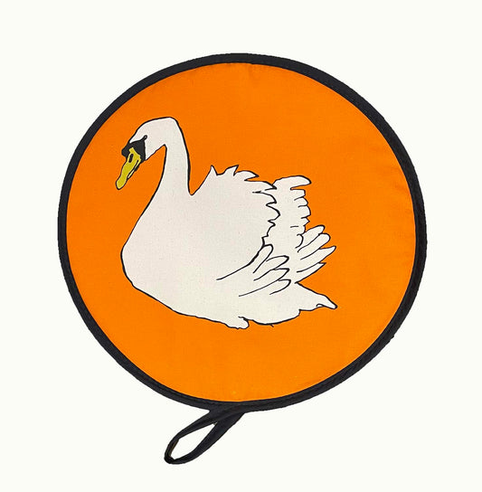 Swan orange Circular Aga / Chef pad