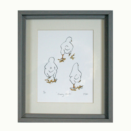 Cheeky Chicks Print with straw