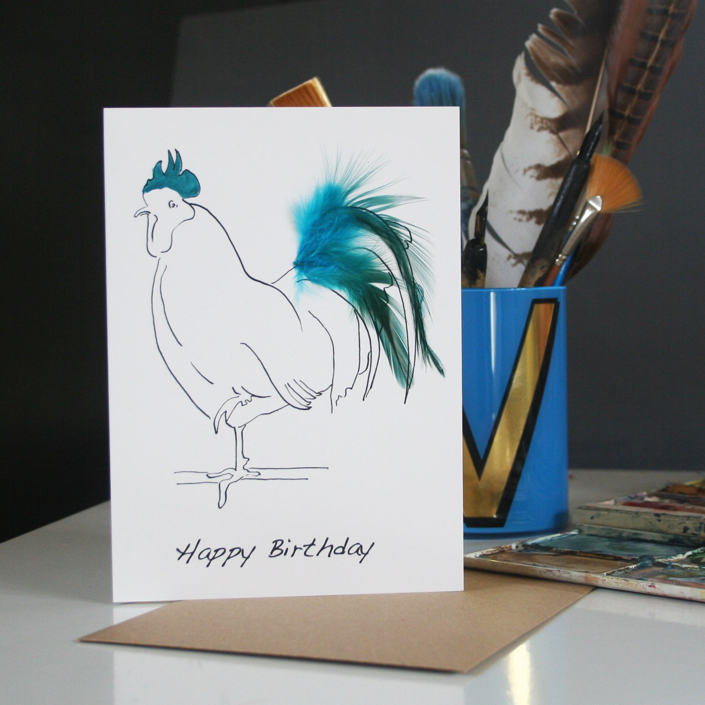 Happy Birthday Oh Me cockerel Cards