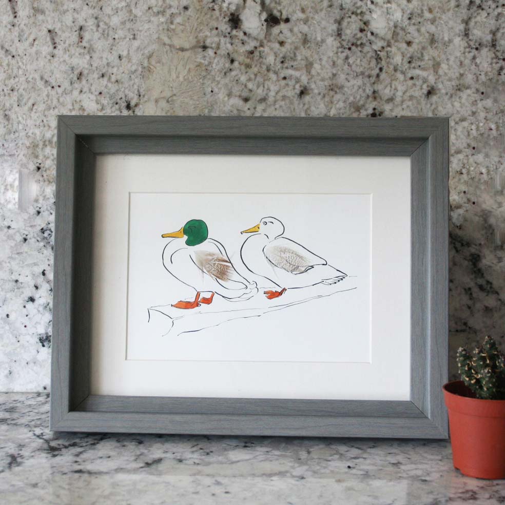 Mr & Mrs Duck Mini Print