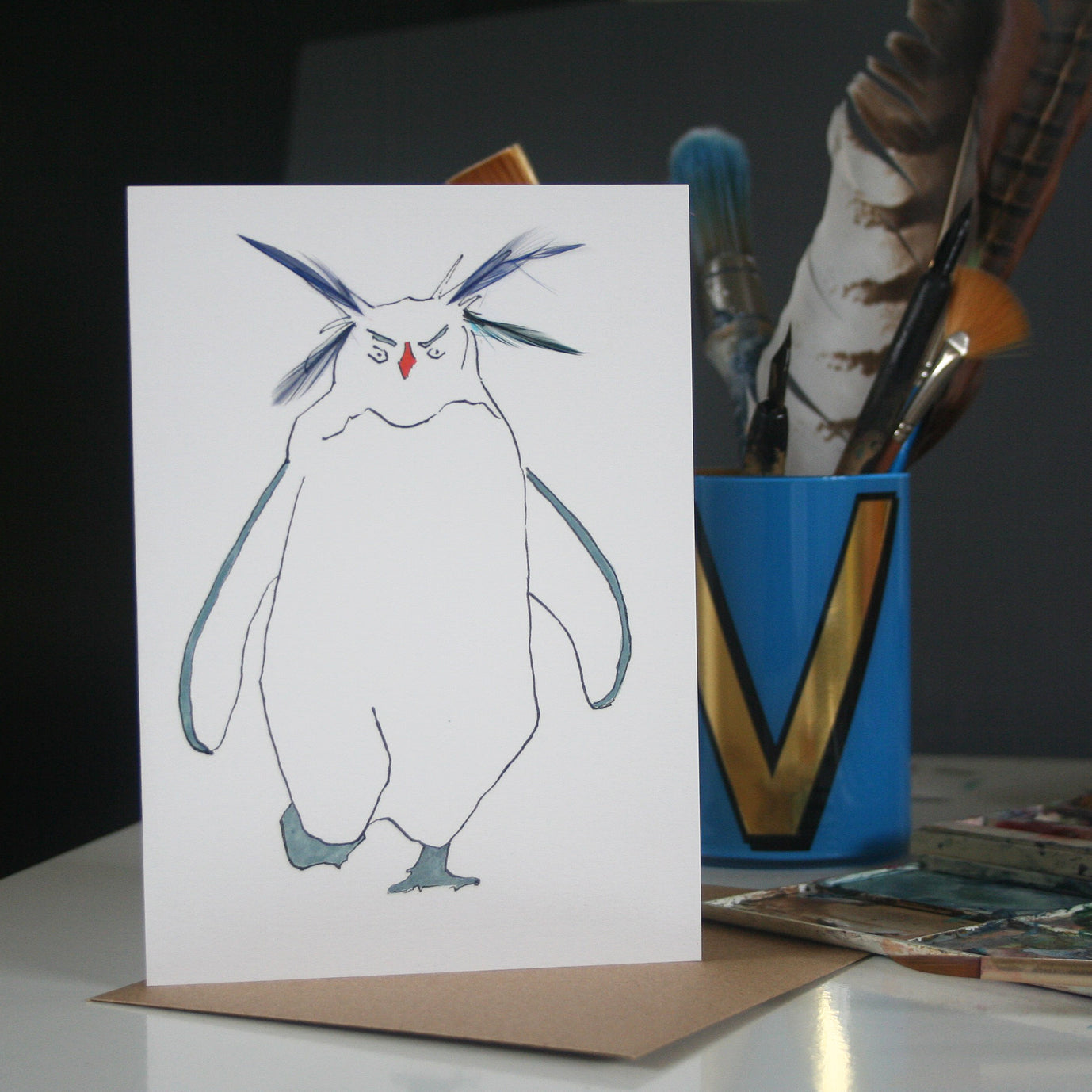 Rockhopper Penguin card