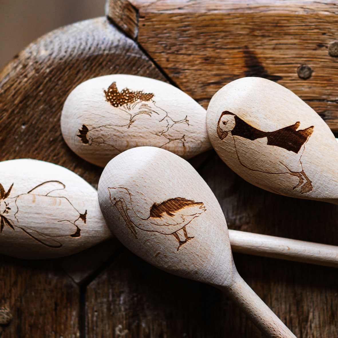 Pelican Wooden Spoon