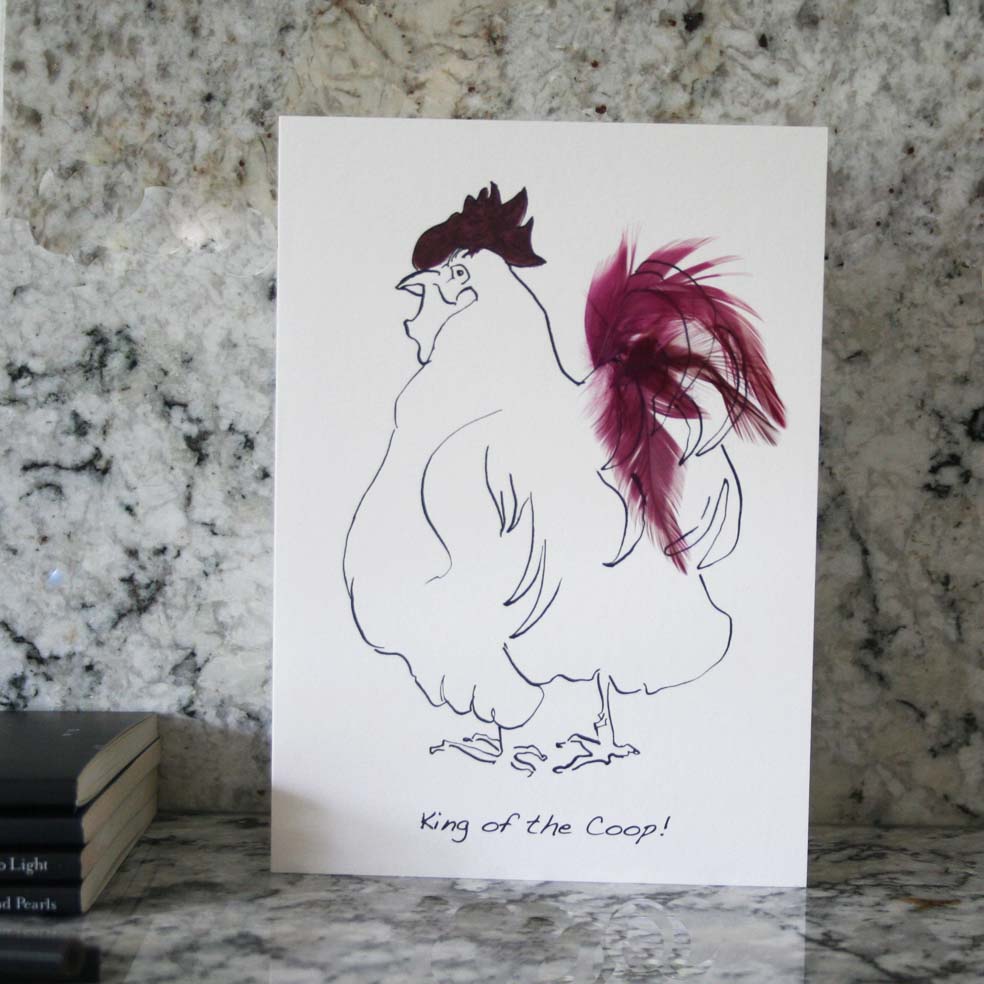 Father's day card from cluck cluck
