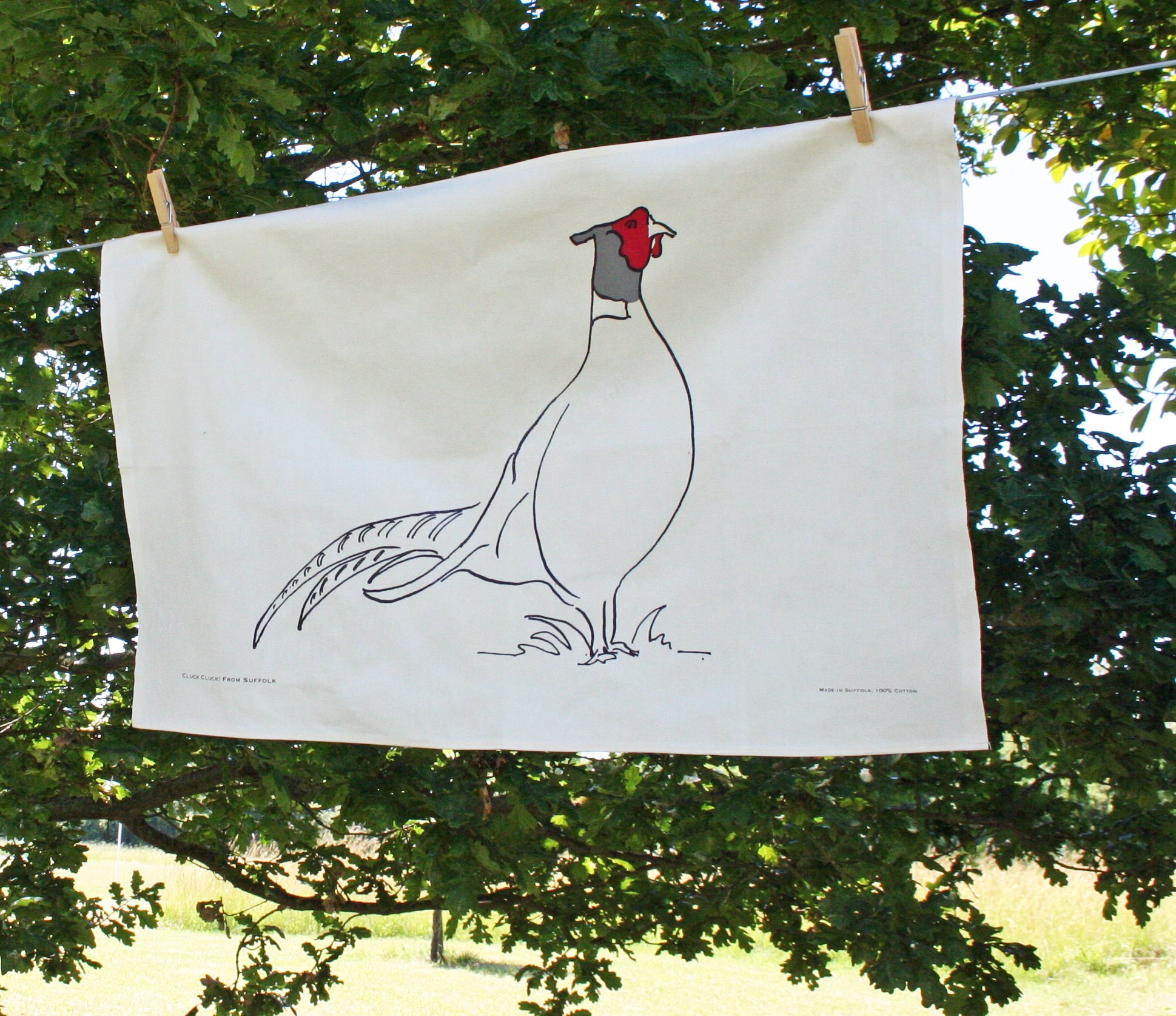Pheasant tea towel from Cluck Cluck!
