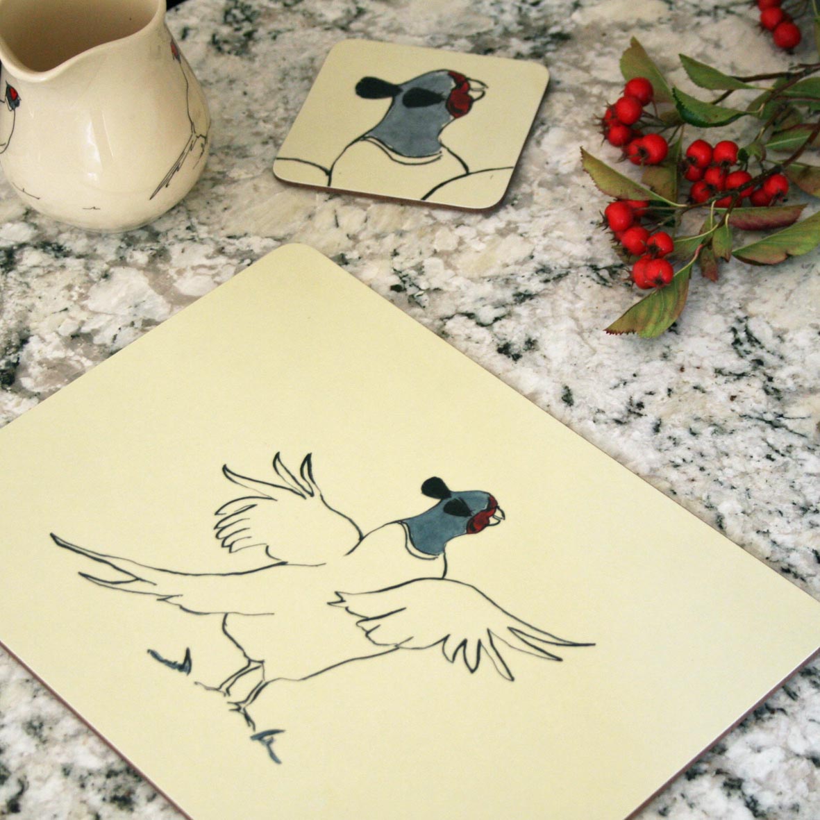 Pheasant Placemats & Coasters